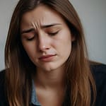 tearful woman after breaking up with her boyfriend 3